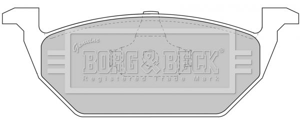BORG & BECK Комплект тормозных колодок, дисковый тормоз BBP1618